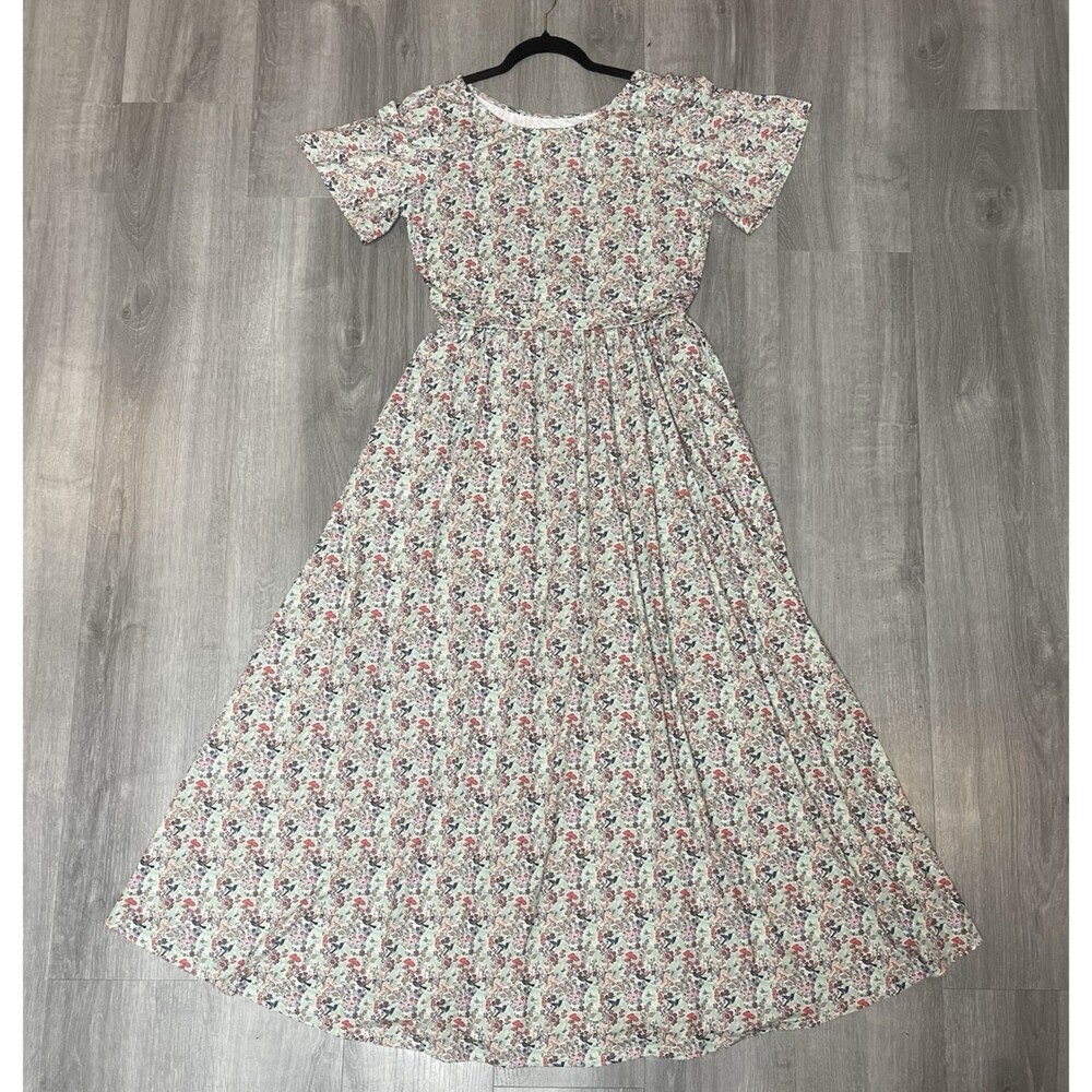 Super Cute Brand Nursing Dress Small White/Pink Floral Feminine Romantic Chic